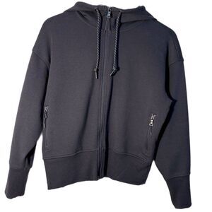 Old Navy Active Dynamic Fleece Hoodie Women’s S Black Full Zip.